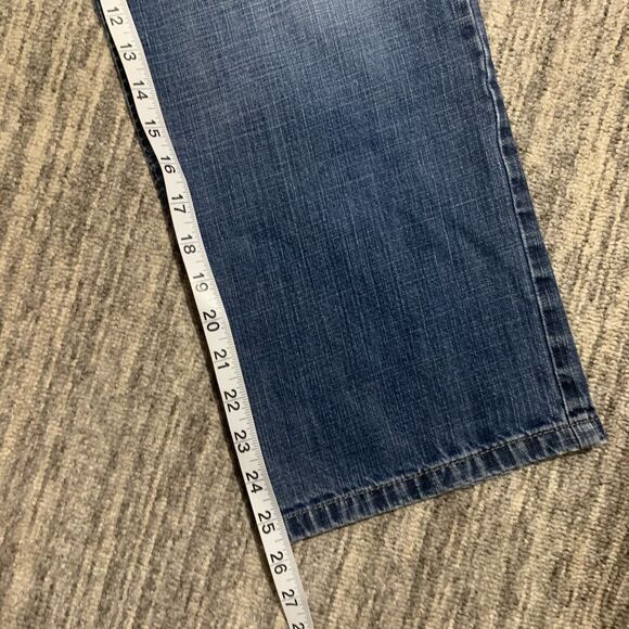 VTG 90s Y2K‎ Tommy Hilfiger Youth Size 12 L Medium Wash Bootcut Jeans - Picture 6 of 7